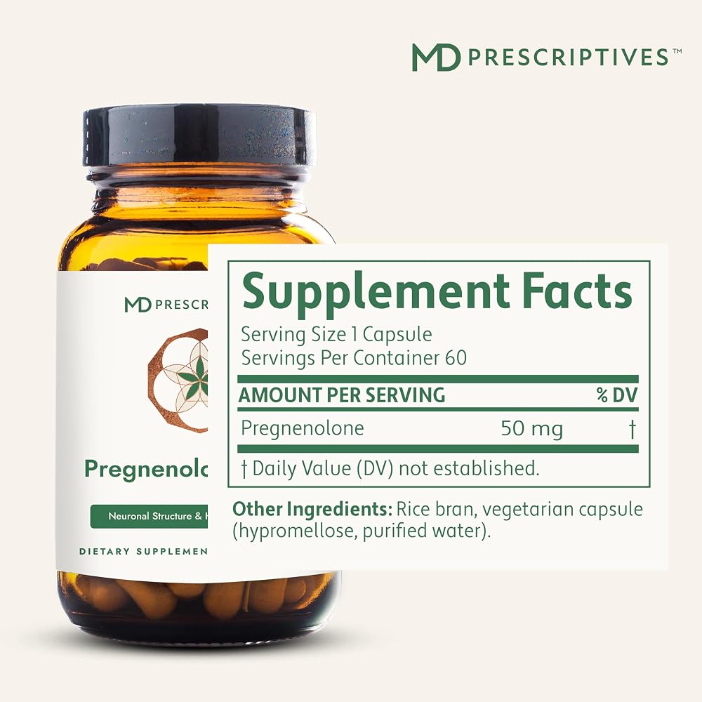 MD Prescriptives Pregnenolone - Vegan Formula for Hormone Health