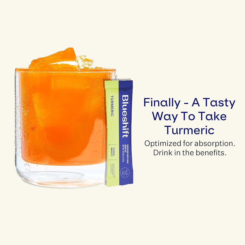Blueshift Turmeric Citrus Medley Powder Sticks - 10 Pack - image 2