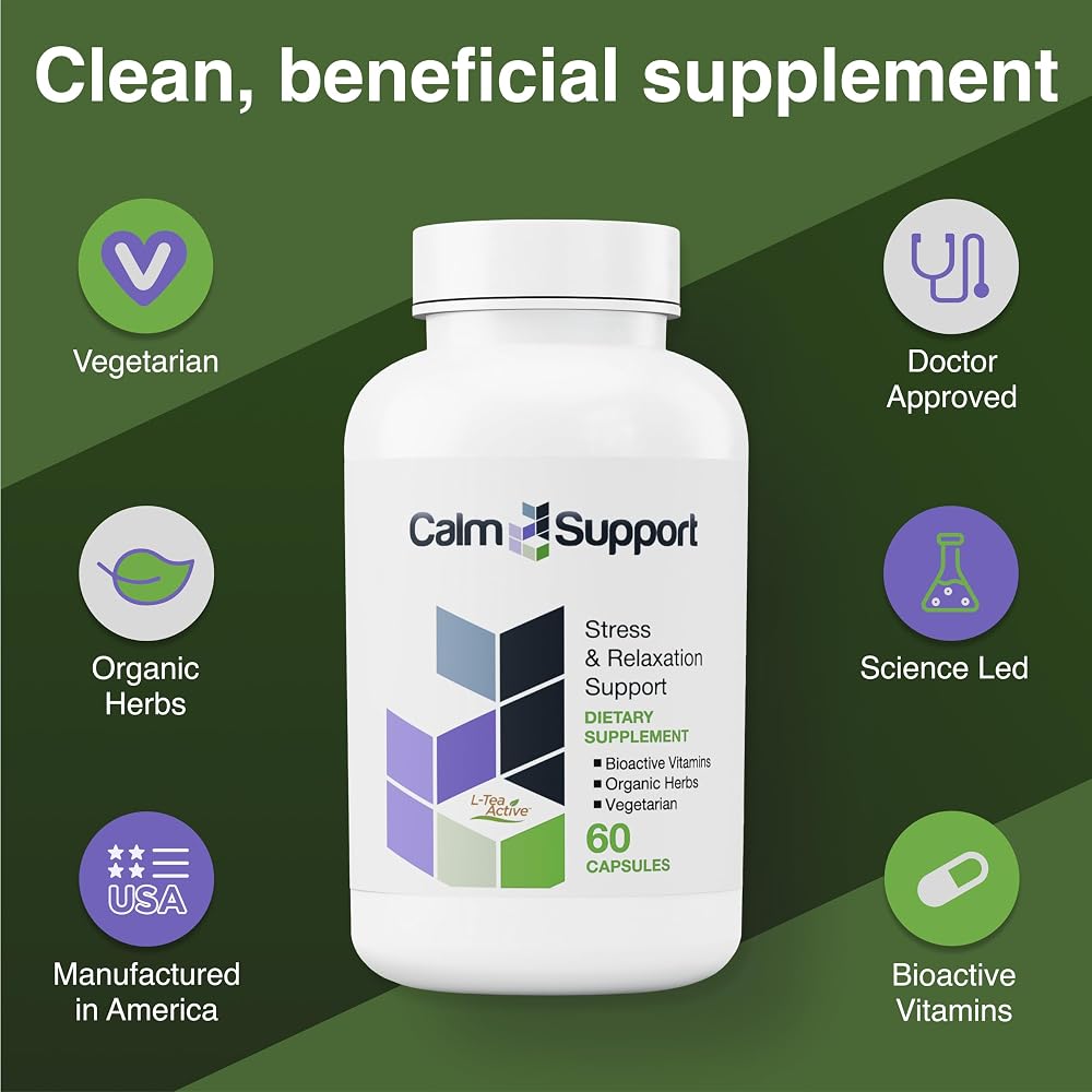 Vitamin Support CalmSupport Stress & Relaxation - 60 Capsules - image 4
