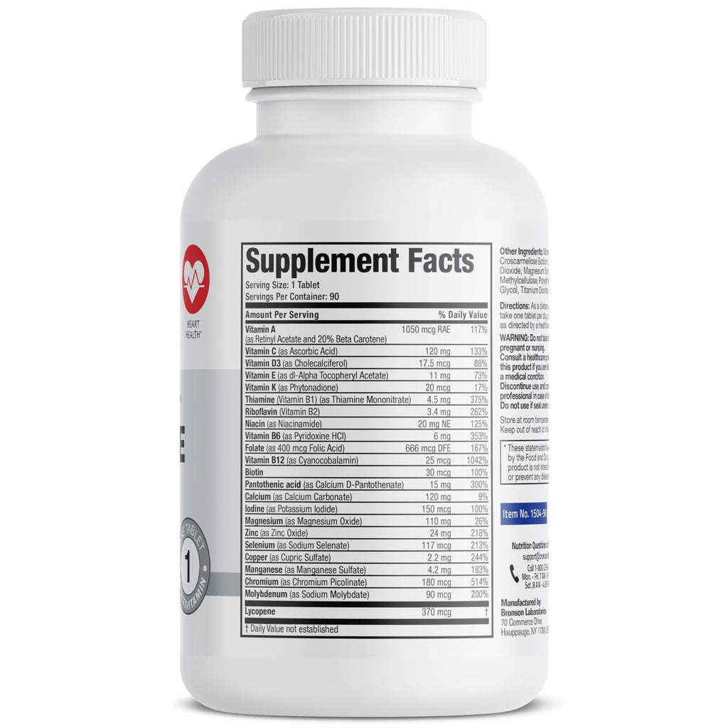 Bronson ONE Daily Mens 50+ Complete Multivitamin Multimineral