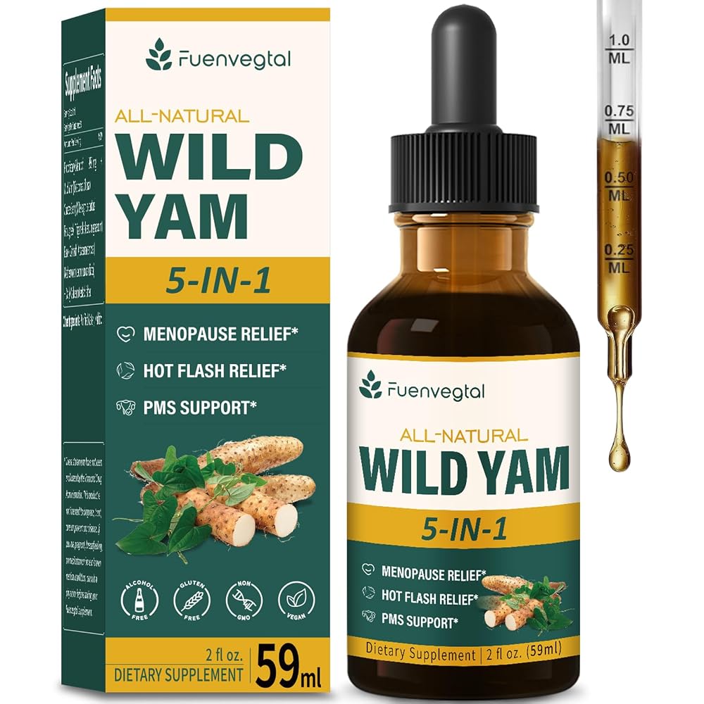 Fuenvegtal Wild Yam Root Drops Women's Supplement - 2 Fl Oz