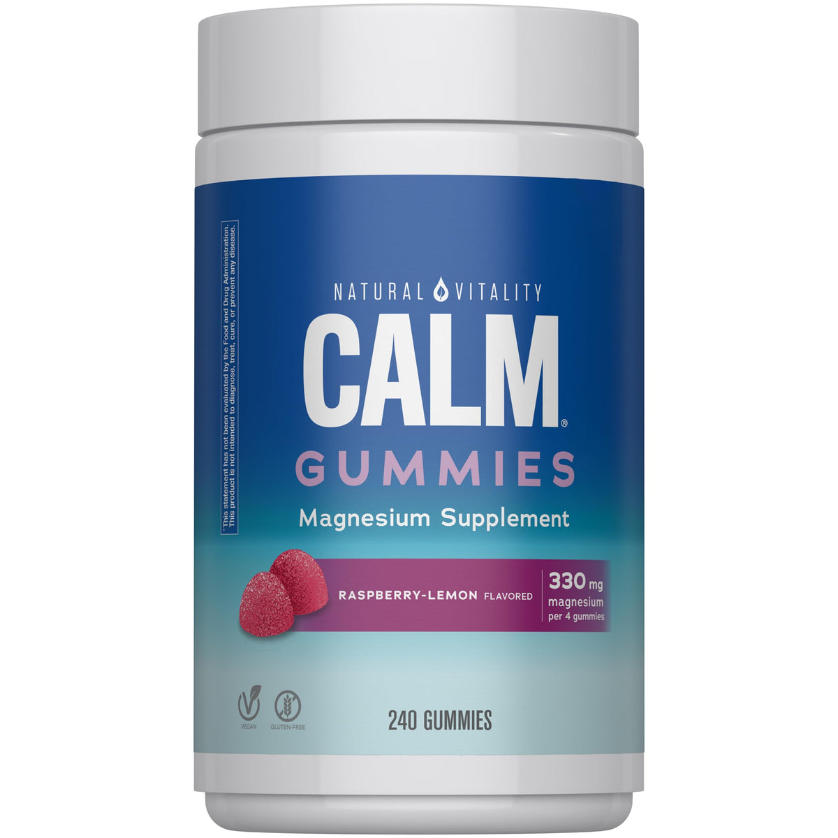 Natural Vitality Calm Magnesium Gummies 330mg - 240 Count