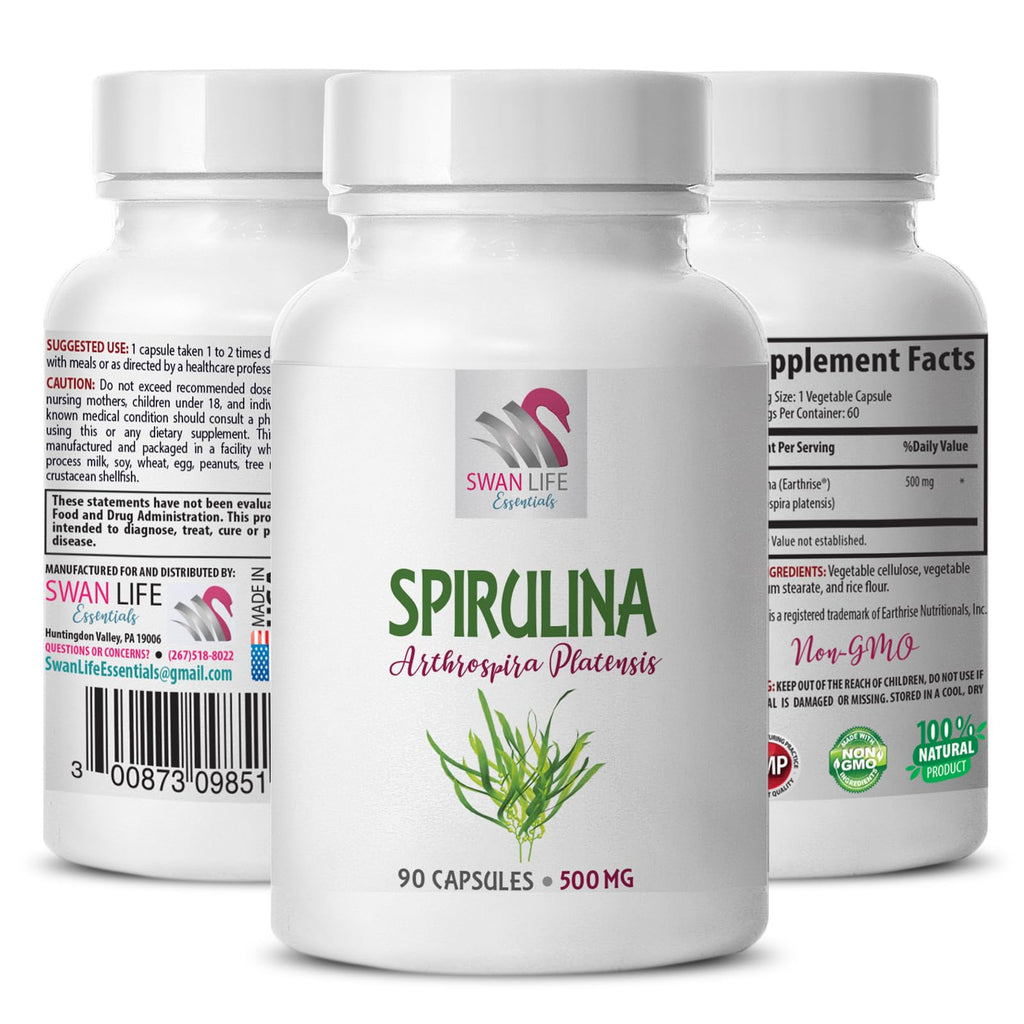 SWAN LIFE ESSENTIALS Spirulina 500 mg Brain Support - 90 Capsules - image 2