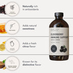 Rowe Casa Organics Elderberry Syrup with Vitamin C & Zinc - 16 Fl Oz - image 5