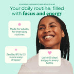 JoySpring DetoxZee Zeolite Drops with B12 and D3 - 60 Servings - image 2