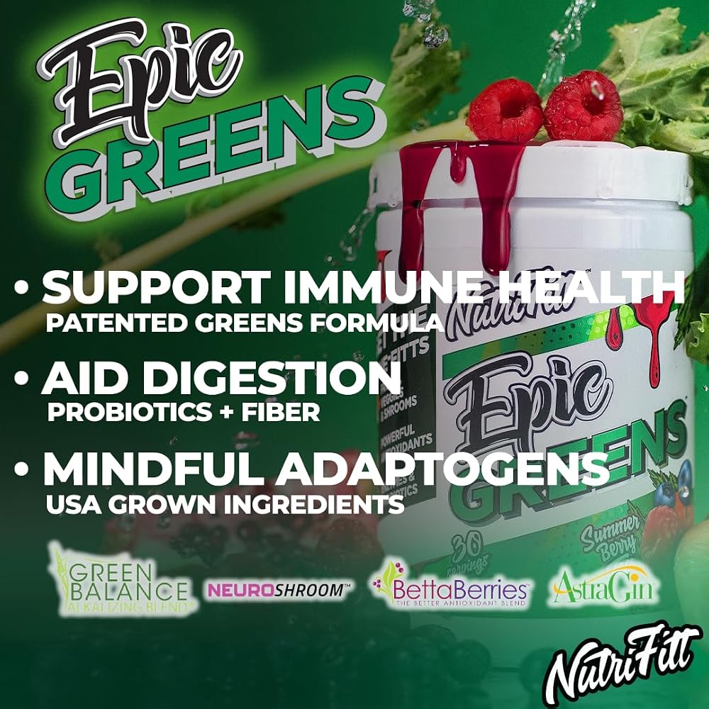 NutriFitt Epic Greens Superfood Powder - 30 Servings - image 5