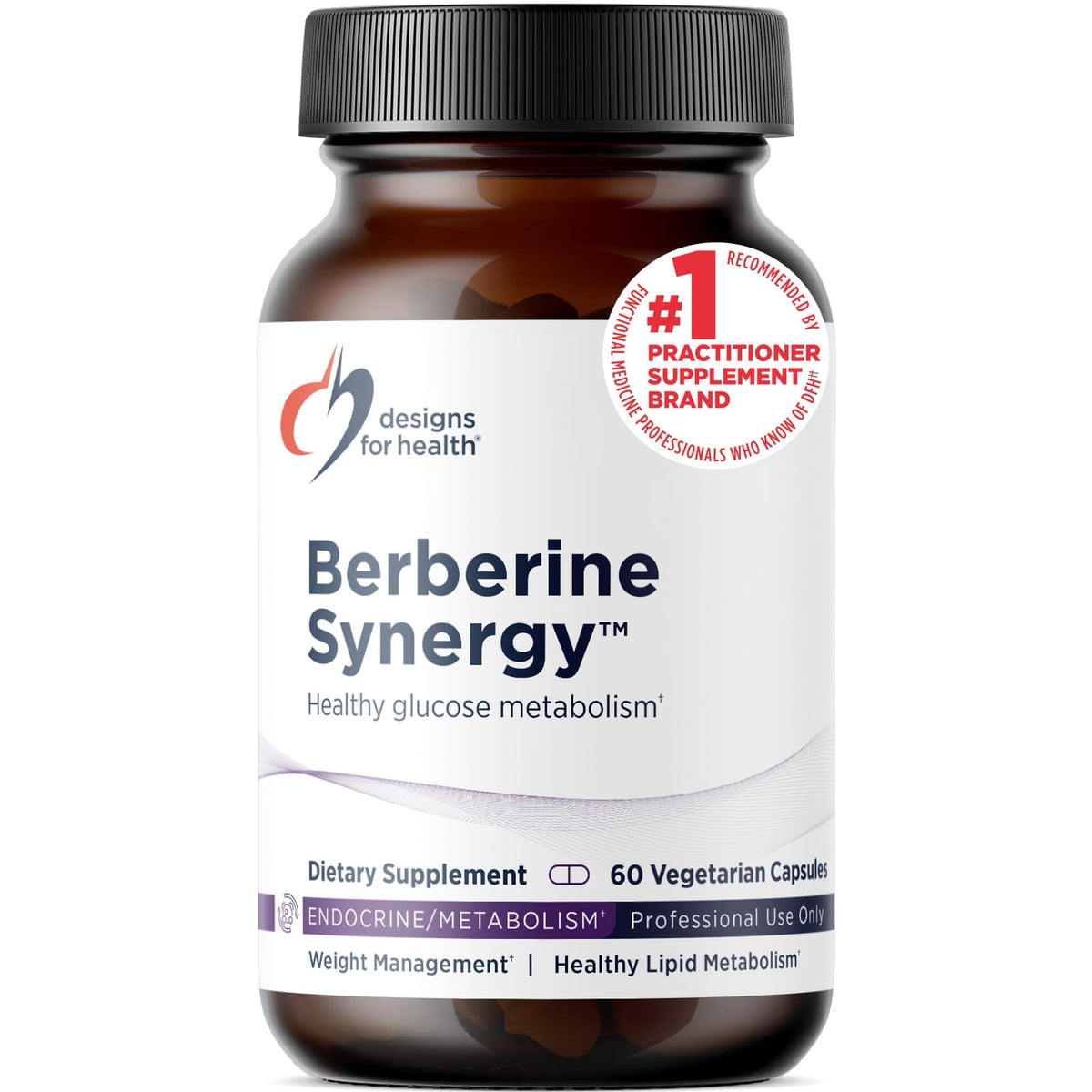 Designs for Health Berberine Synergy 400mg + ALA - 60 Capsules