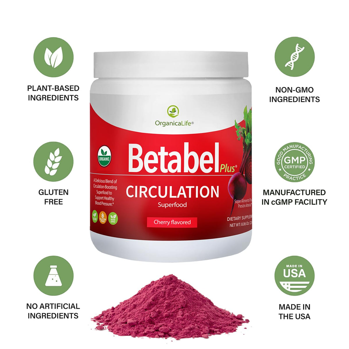 Kabooya Betabel Plus Circulacion Beet Powder - 8.06 Oz - image 4