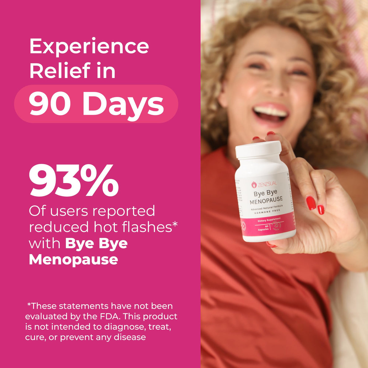 ZENZSUAL Bye Bye Menopause with Melatonin - 60 Capsules - image 5