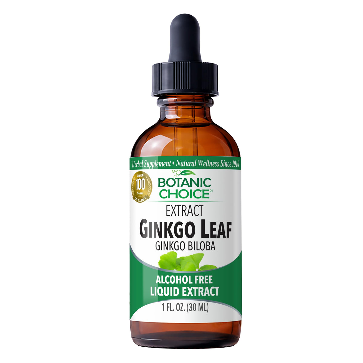 Botanic Choice Ginkgo Biloba Leaf Liquid Extract Alcohol Free - 1 fl oz