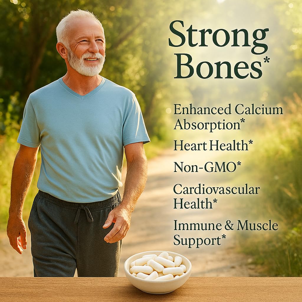 Me First Living Vitamin D3 K2 Supplement for Bone Health - 60 Capsules - image 4