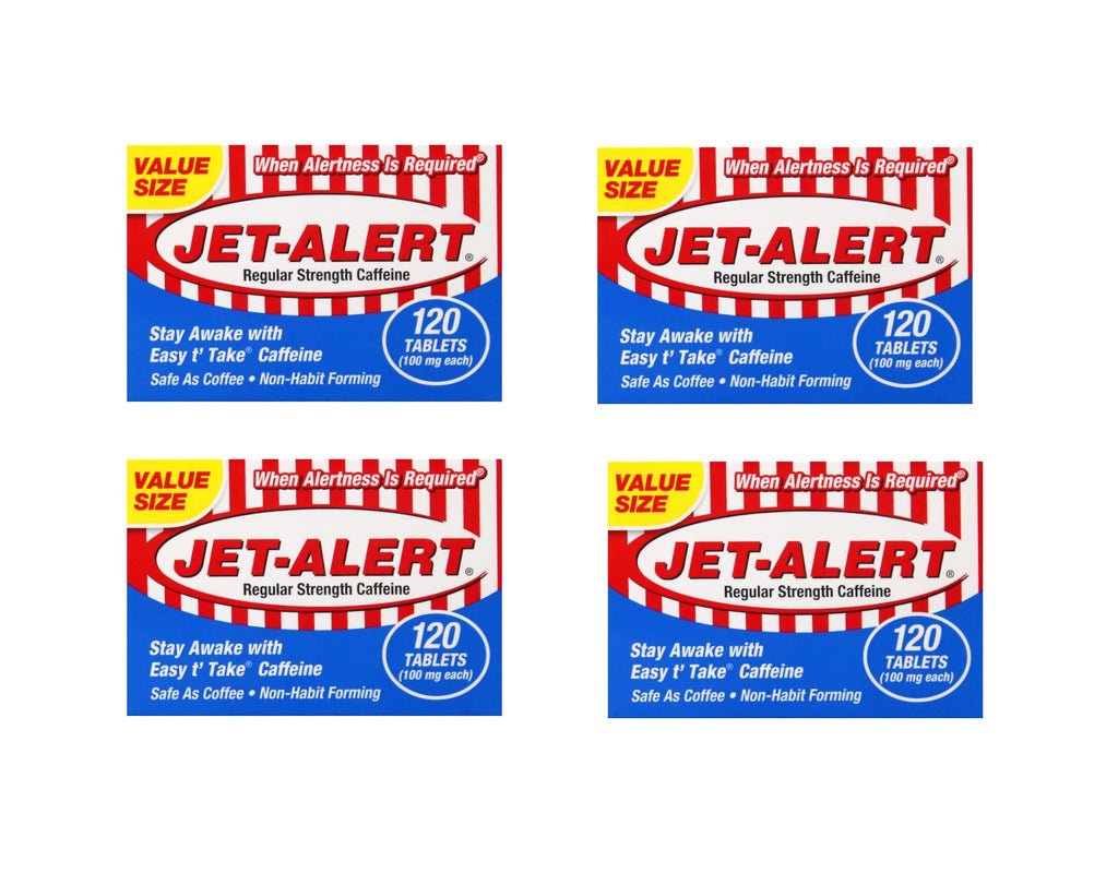 Jet-Alert Caffeine 100 mg Regular Strength - 480 Tablets