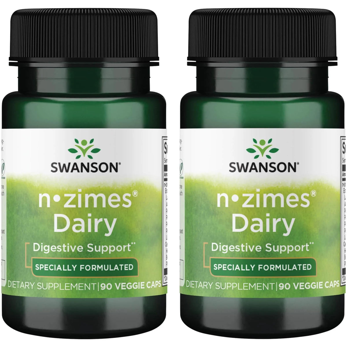 Swanson n-zimes Dairy Enzyme - 180 Vegetarian Capsules