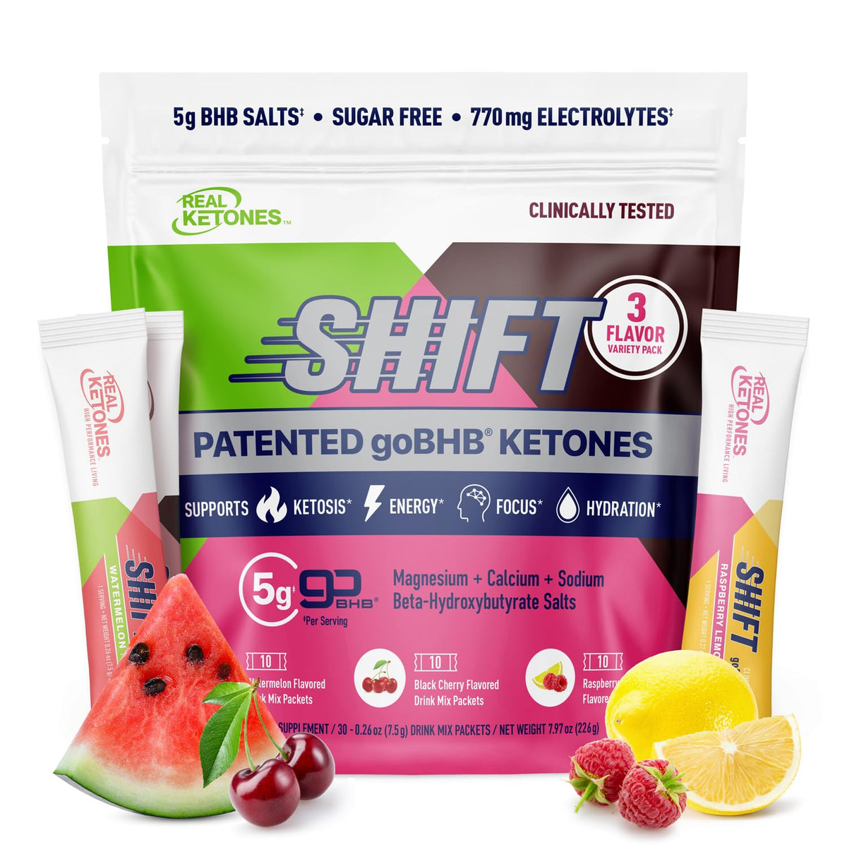 Real Ketones Shift Exogenous Keto D-BHB + Sugar Free Electrolyte