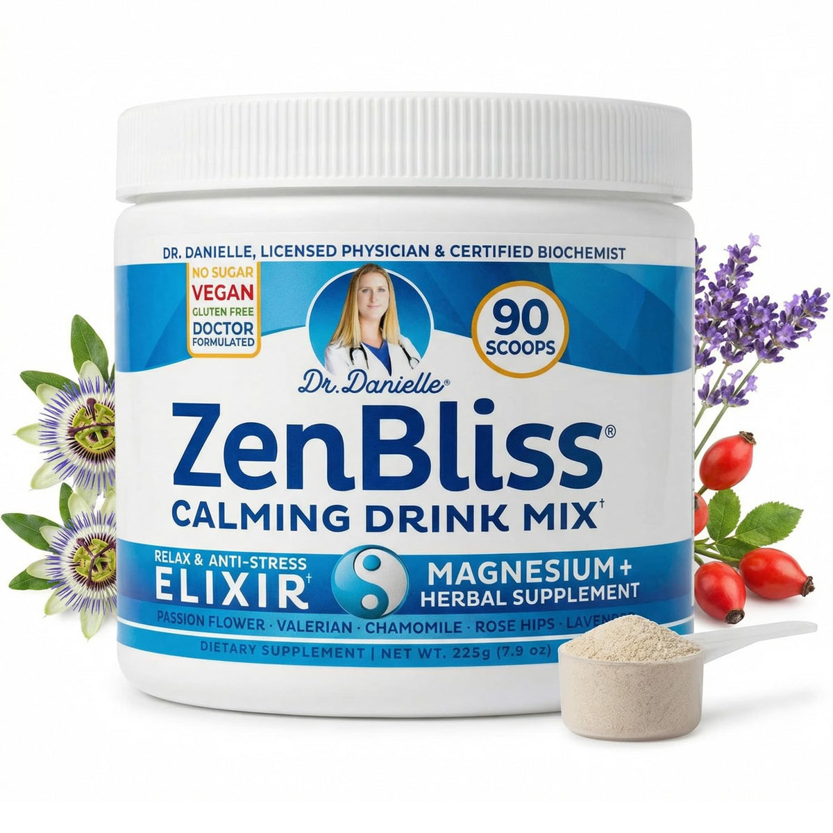 Doctor Danielle Zenbliss Calming Magnesium Powder - 7.9 oz
