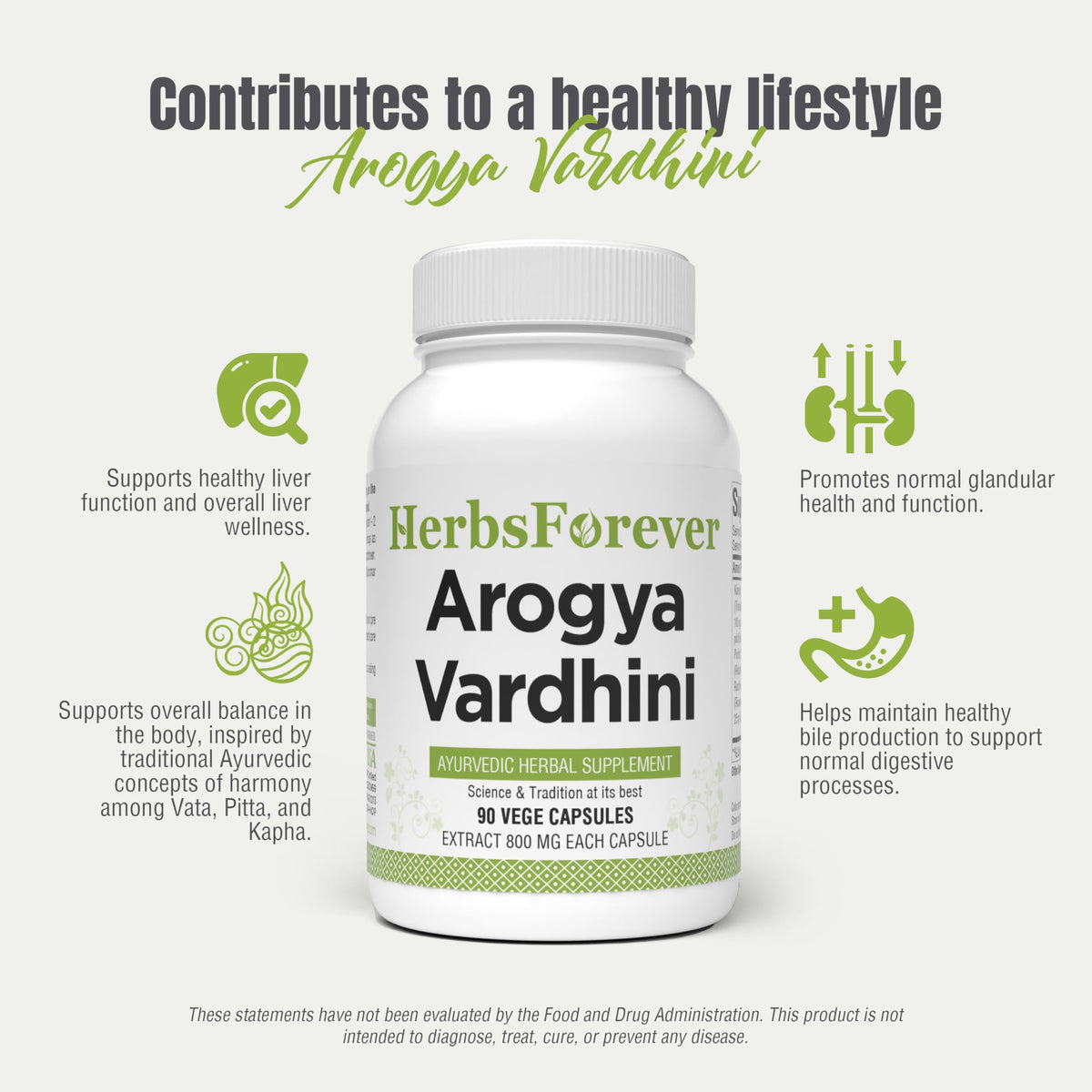 Herbsforever Arogya Vardhini Ayurvedic Capsules - 90 Vegetarian Capsules - image 5