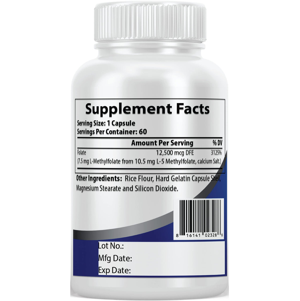 Pacific Nature's L-Methylfolate 7.5 mg