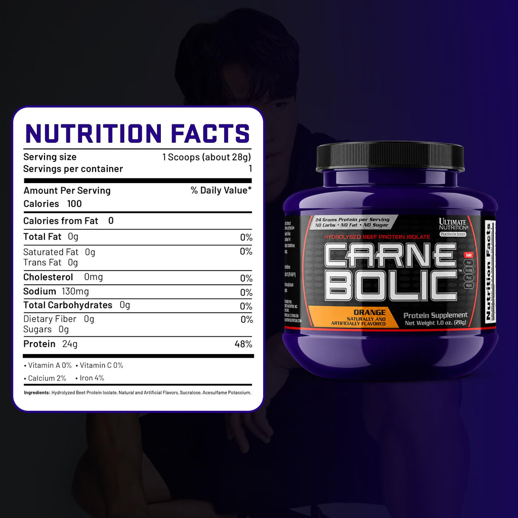 Ultimate Nutrition CarneBOLIC Beef Protein Isolate, Sample Pack