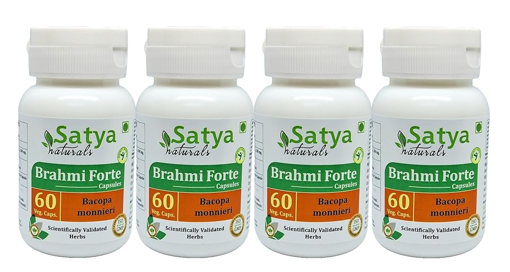 Satya Naturals Brahmi Forte Capsules 500 mg. 60 Veg. Capsule