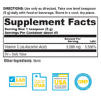 Nature's Life Pure Vitamin C Crystals 5000mg - 45 Servings - image 2