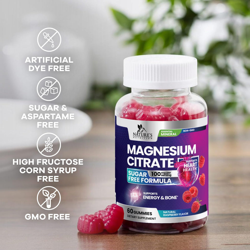 Nature's Nutrition Magnesium Citrate Gummies - 60 Gummies - image 7