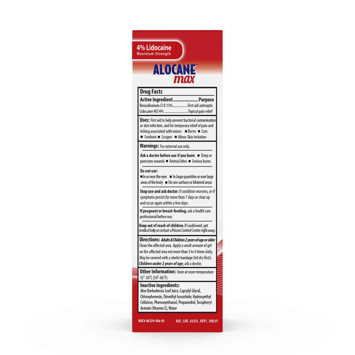 Alocane Max Burn Gel with 4% Lidocaine Antiseptic - 4 fl oz - image 2