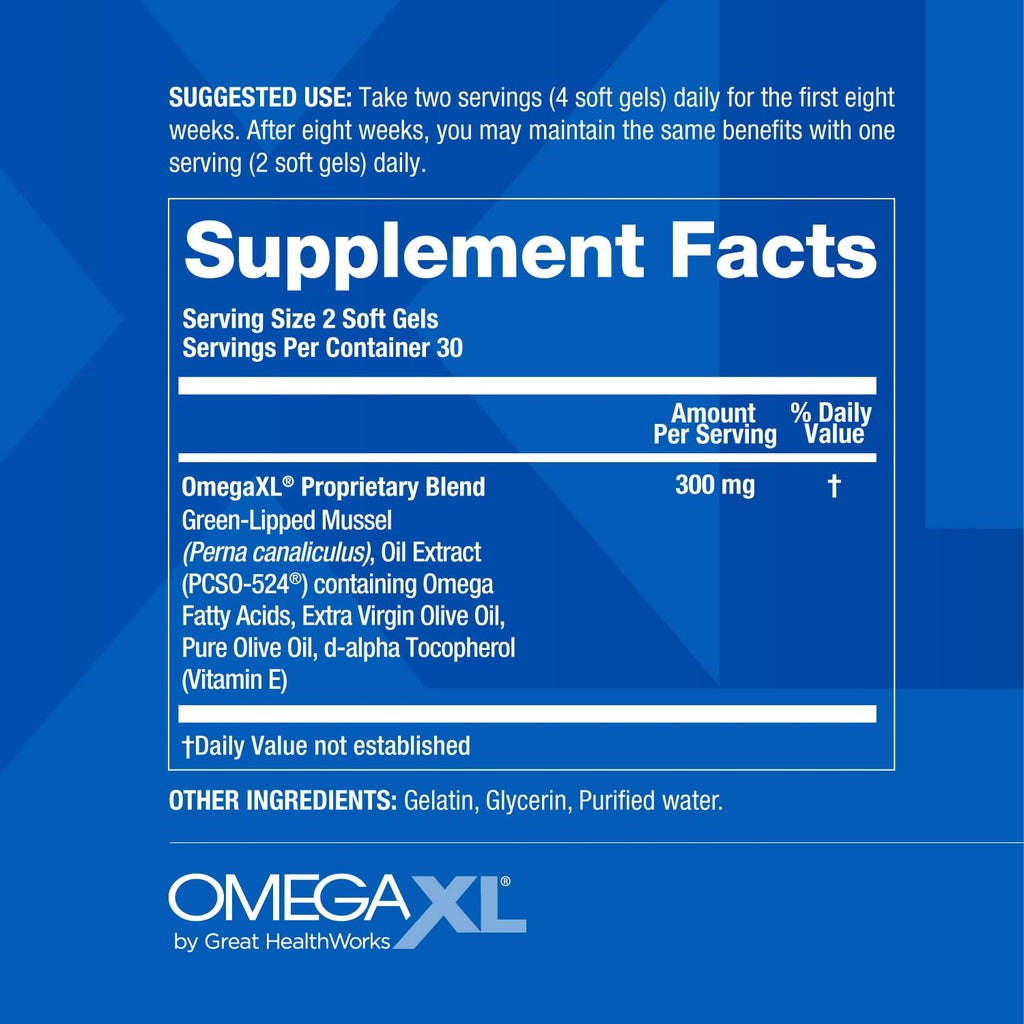 OmegaXL Joint Support Supplement - 60 Softgels - image 7