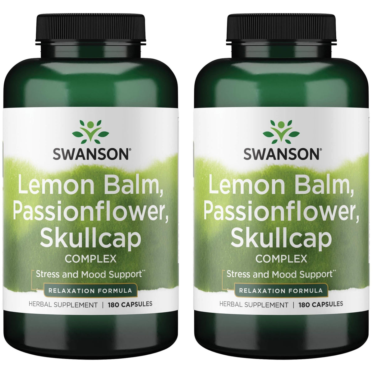 Swanson Lemon Balm Passion Flower Skullcap Complex - 360 Capsules