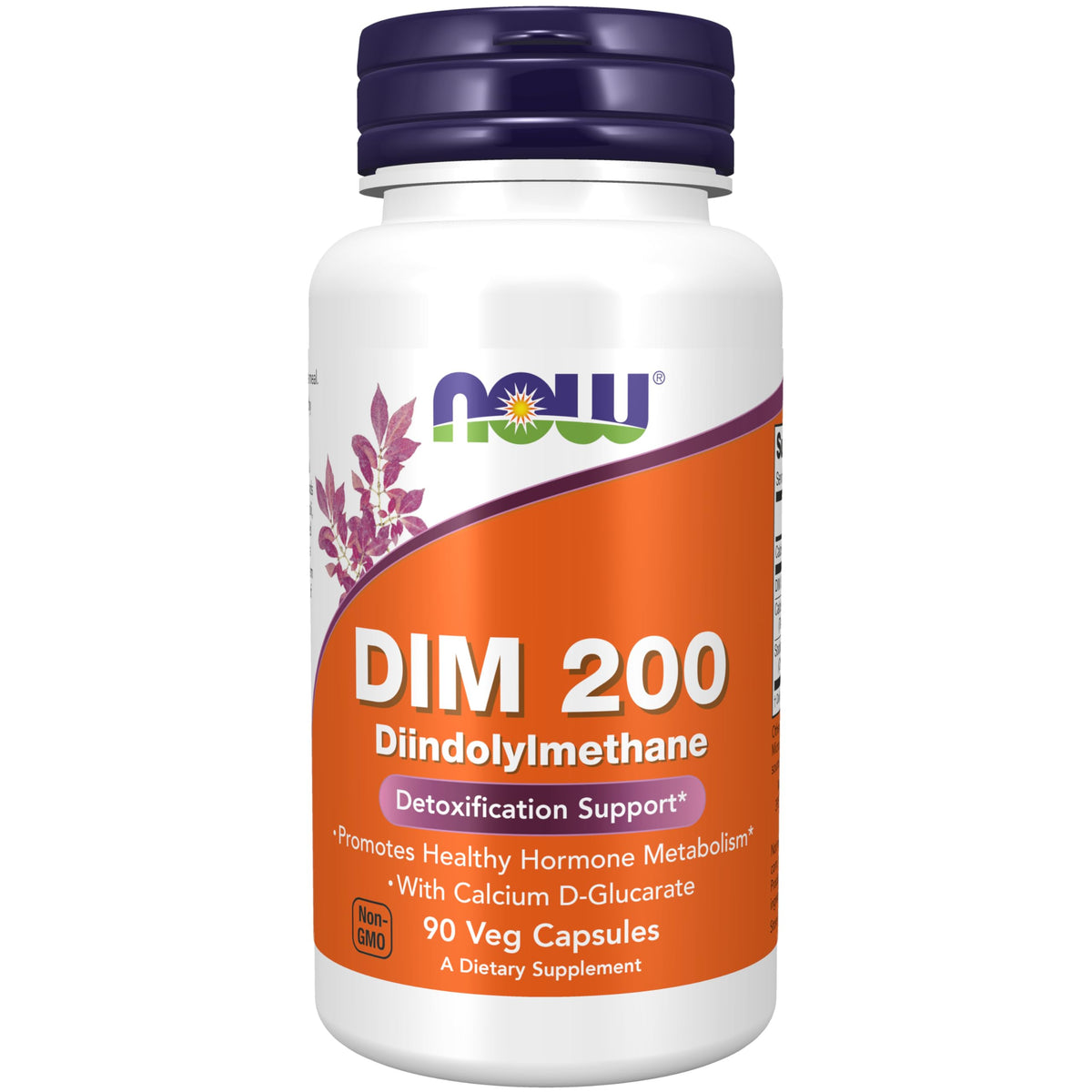 NOW DIM 200 with Calcium D-Glucarate - 90 Vegetarian Capsules