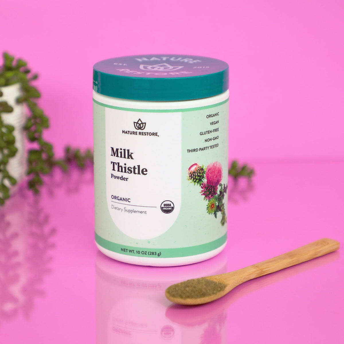 Nature Restore Organic Milk Thistle Seed Powder - 10 oz - image 2