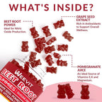 WEEVIT Beet Root Gummies Nitric Oxide Supplement - 120 Count - image 5