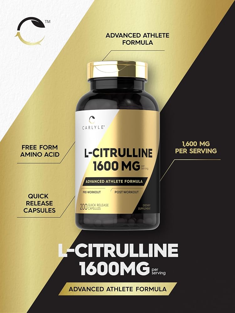 Carlyle L-Citrulline 1600mg - 200 Capsules - image 4