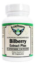 AlchePharma Euromed Bilberry Extract with Grape Skin - 60 Capsules