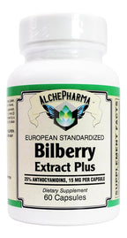 AlchePharma Euromed Bilberry Extract with Grape Skin - 60 Capsules