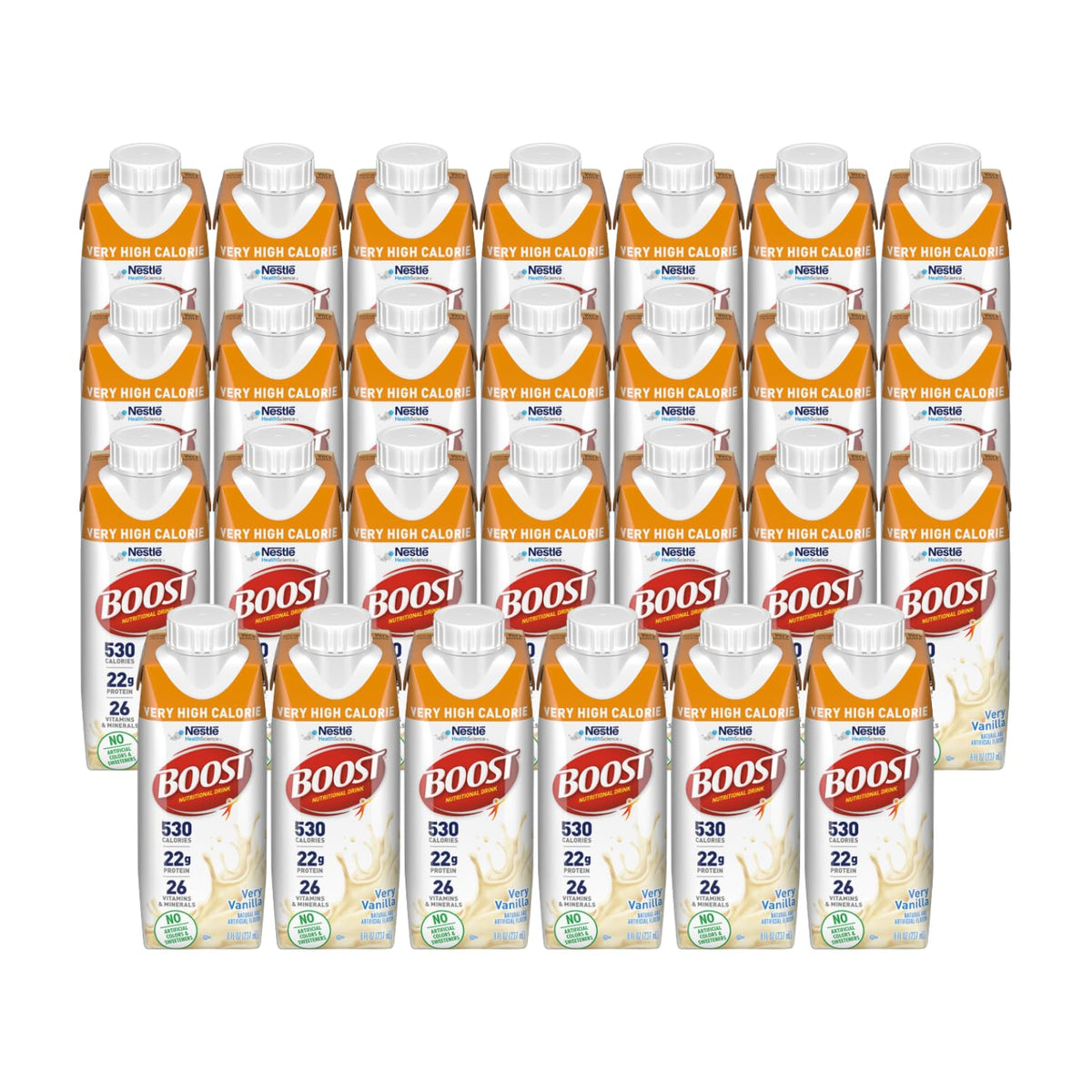 BOOST Very High Calorie Nutritional Drink Vanilla - 27 Pack