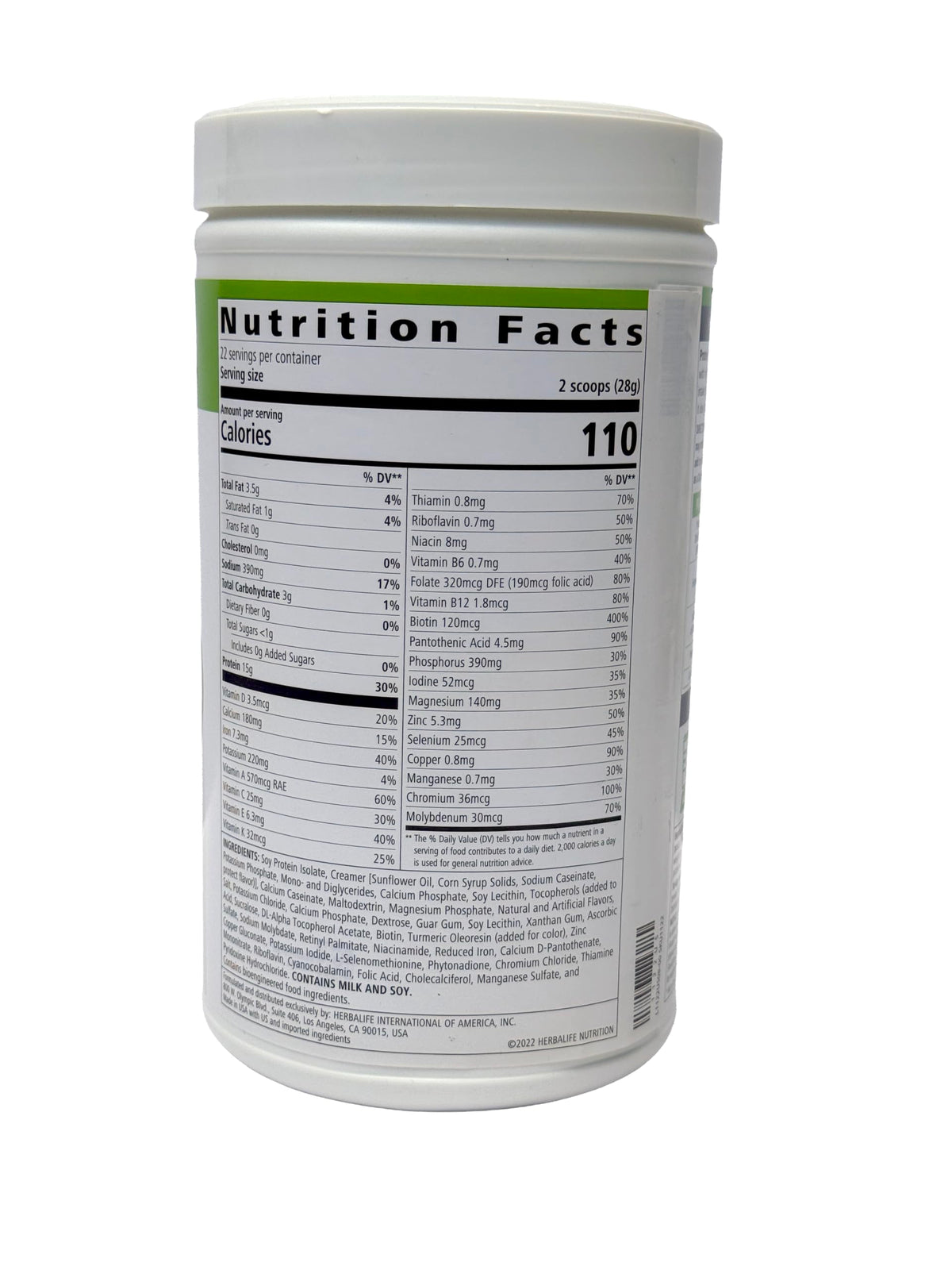Herbalife Protein Drink Mix PDM Vanilla - 616g - image 2
