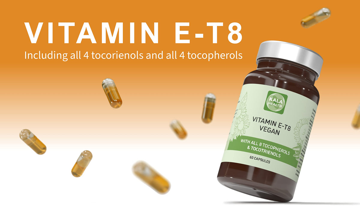 Procapsin Natural Vegan Vitamin E Capsules, All 8 Forms