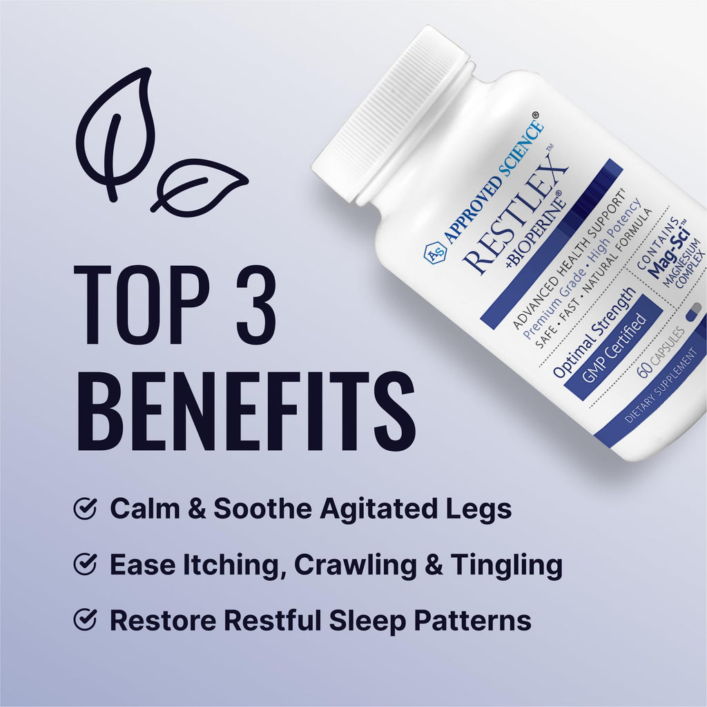 Approved Science Restlex Magnesium Glycinate - 60 Capsules - image 3