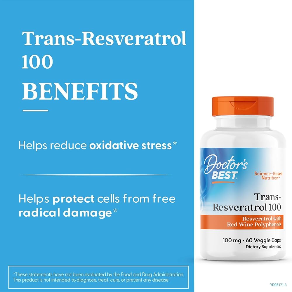 Doctor's BEST Trans Resveratrol Supplement 600 mg for Men & Women - image 5