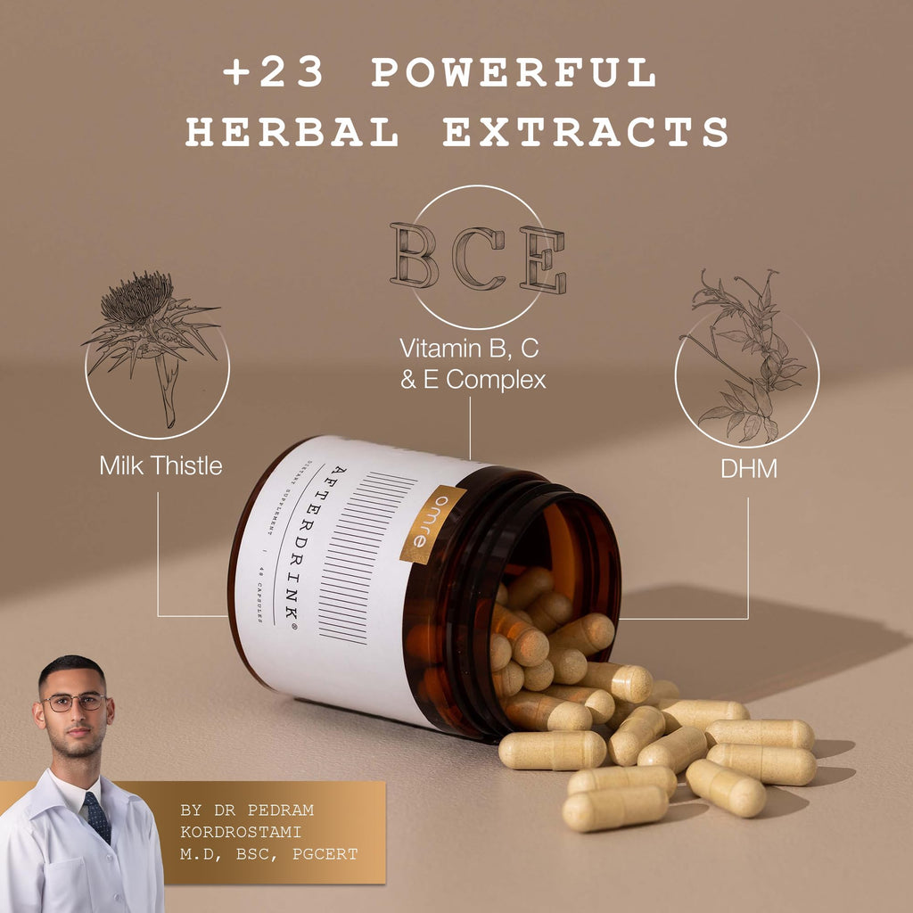 AfterDrink Restore Pills with Milk Thistle & DHM - 48 Capsules - image 2