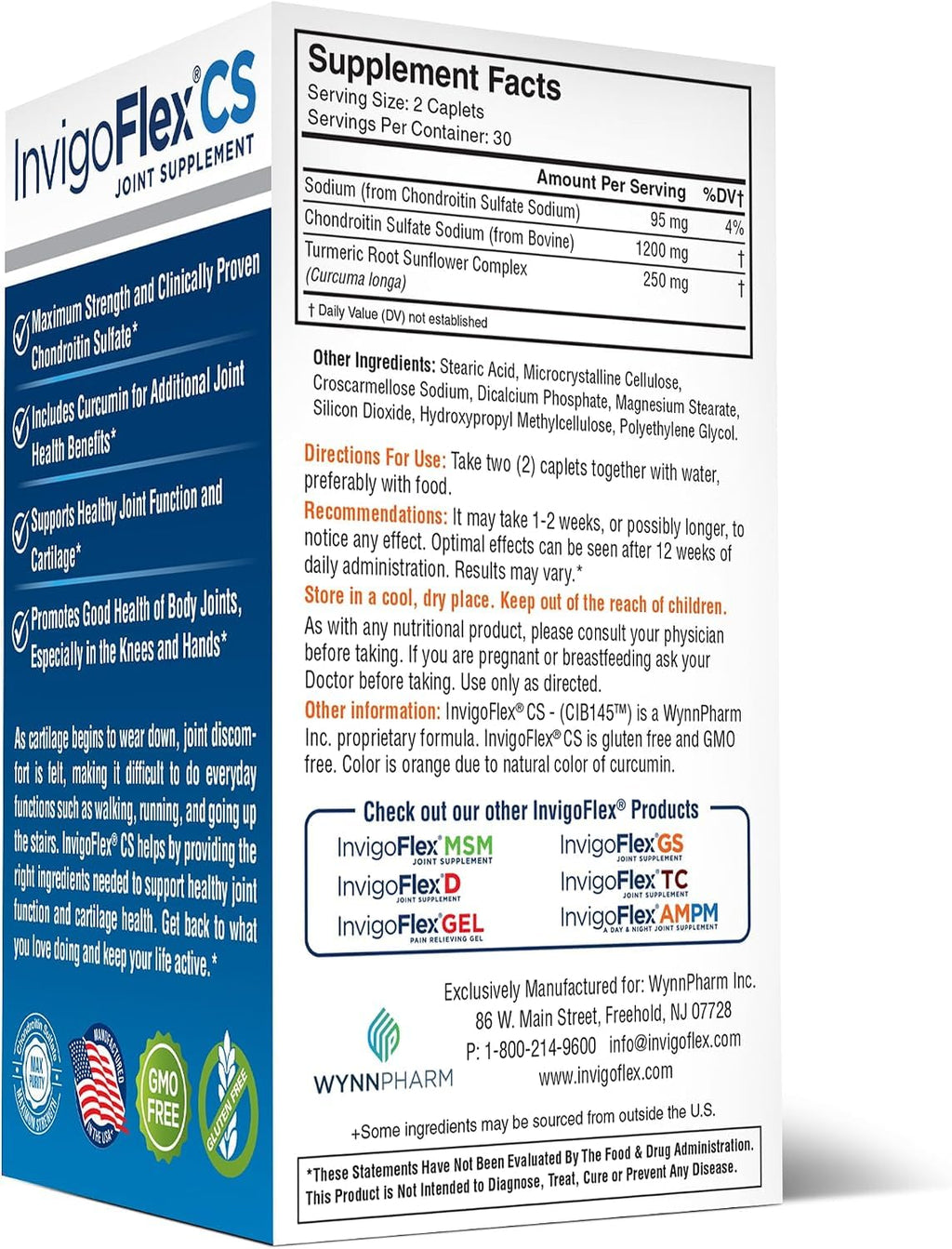 INVIGOFLEX CS Chondroitin Sulfate Joint Support - 60 Caplets - image 11