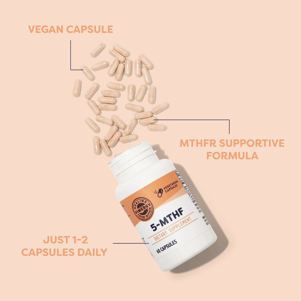 Vimergy 5-MTHF 8500mcg DFE + B12 Cognitive Energy - 60 Capsules - image 3