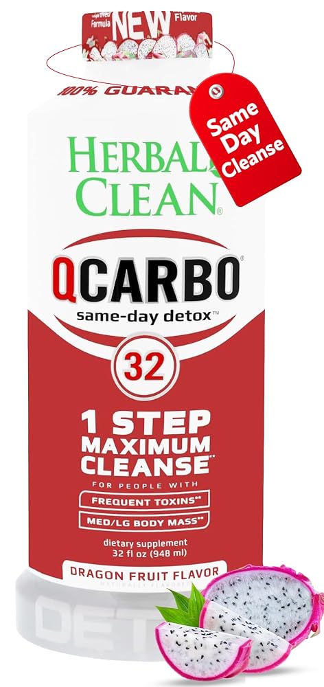 Herbal Clean Qcarbo32 Same-Day Detox Cleanse Drink (32 fl oz)
