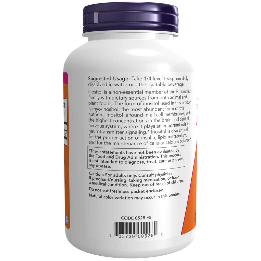 NOW Inositol Powder for Cellular Health - 8 oz - image 3