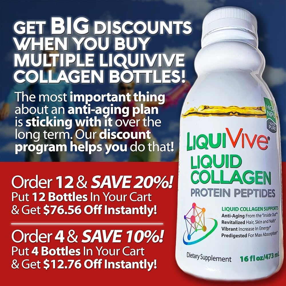 Life Miracle LiquiVive Liquid Collagen Protein Peptides - 16 Fl Oz - image 2