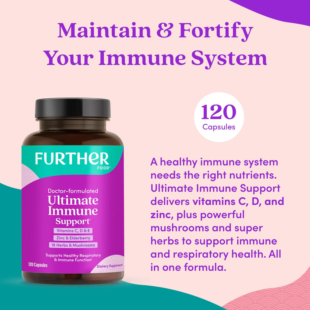 Further Food Ultimate Immune Support Capsules - 120 Vegan Capsules - image 7