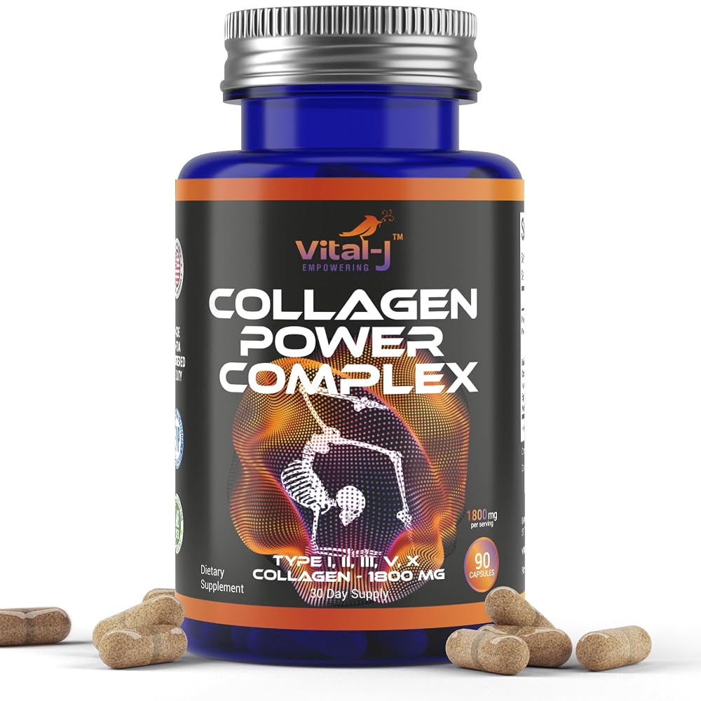 Vital-J Empowering 5-In-1 Collagen Peptides 1800mg - 90 Capsules