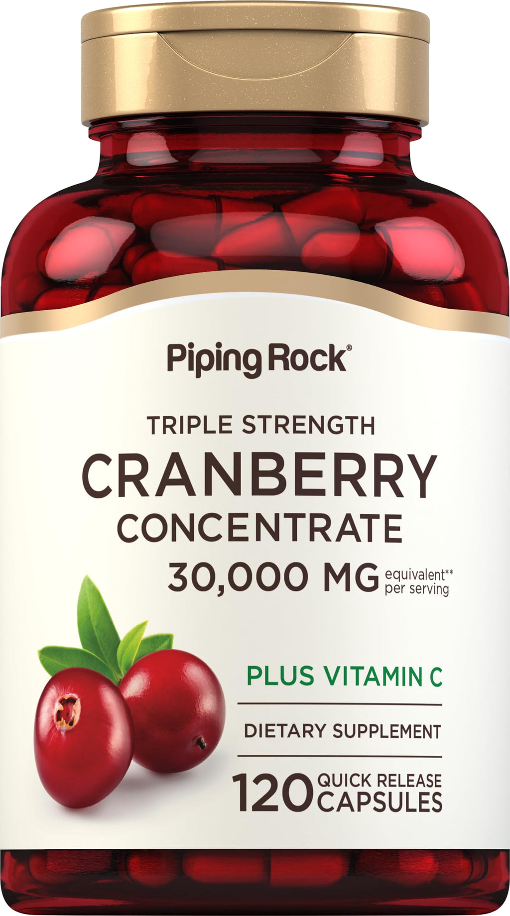 Piping Rock Cranberry Pills - 120 Capsules