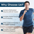 ThrivyThystle Multivitamin for Men 50+ with Methylated B12 & Folate