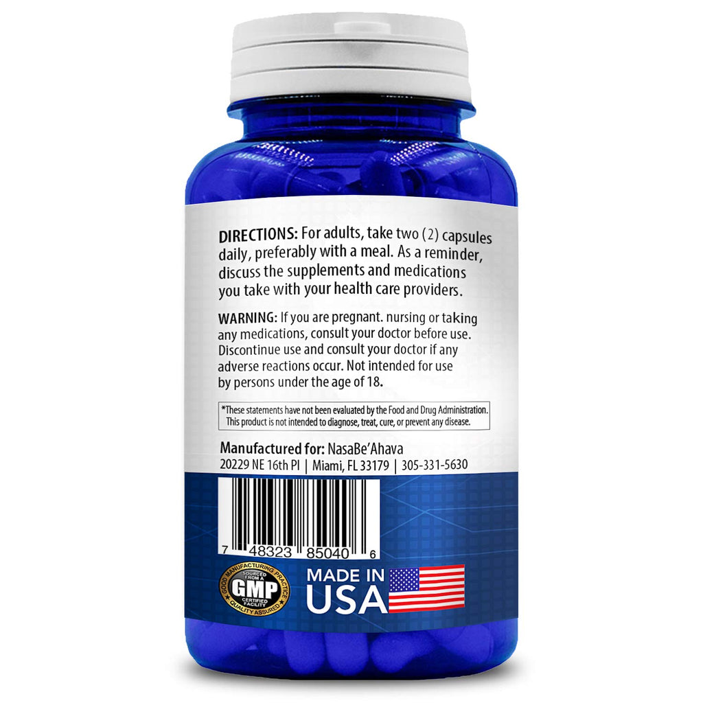 NasaBeahava Pterostilbene 150mg Antioxidant Capsules - 180 Count - image 3